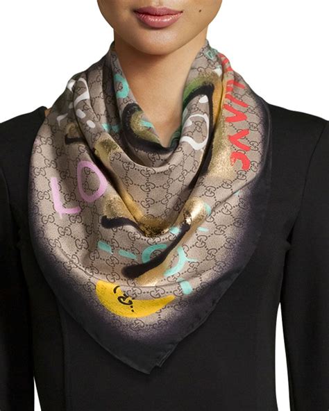 womens gucci scarves|original gucci silk scarf.